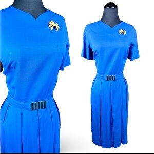 Vintage 1960s blue dress